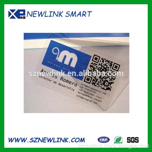 Transparent PVC Business Card